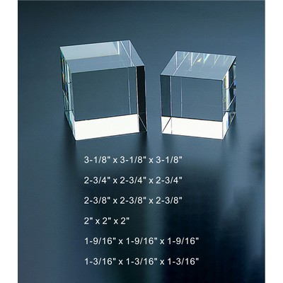 Cube Crystal Award Trophy