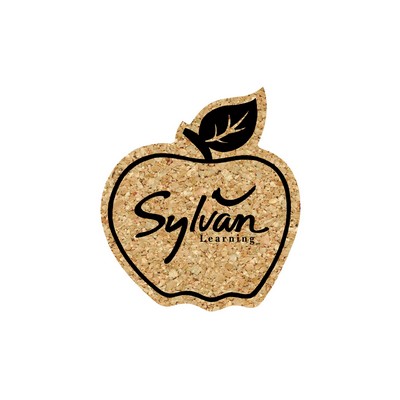 6" Jumbo/King Cork Apple Coaster