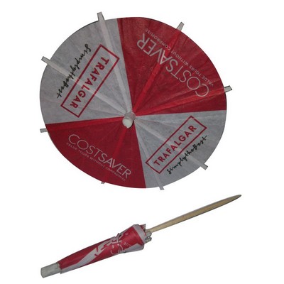 Custom Paper Cocktail Toothpick Umbrellas/Parasols for Party