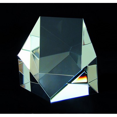 Pentagon Awards optical crystal award/trophy 3"H