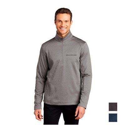 Port Authority ® Diamond Heather Fleece 1/4-Zip Pullover