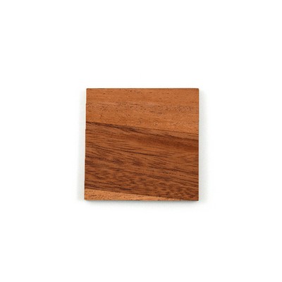 Square mahogany coaster