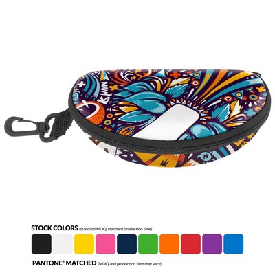 All-over Sunglasses Hard Case with Zipper and Hook