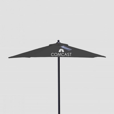 7' USB Solar Steel Market Umbrella