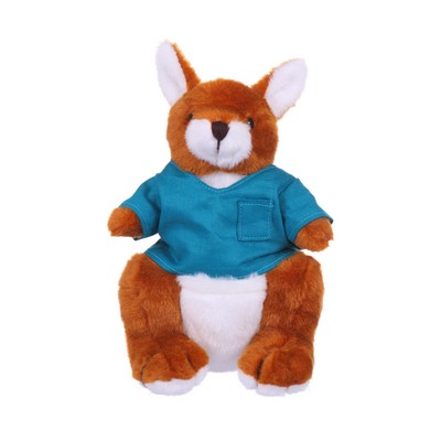 Soft Plush Kangaroo in Scrub Shirt