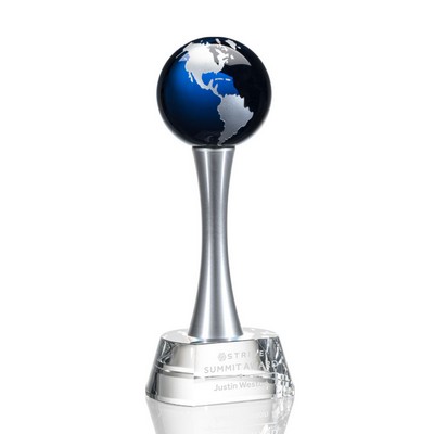 Willshire Globe Award - (S) Optical/Blue 9¾"