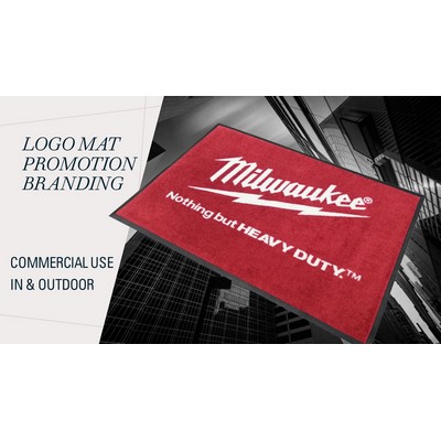 High-End Logo Mat 3X4(ft) In/Outdoor Commercial Grade with Anti-Slip Feature