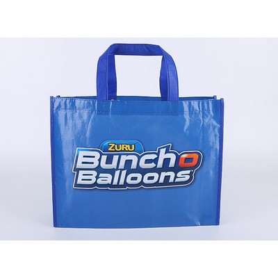 Shiny Laminated Non-Woven Tropic Shopper Tote Bag PP Woven Bag