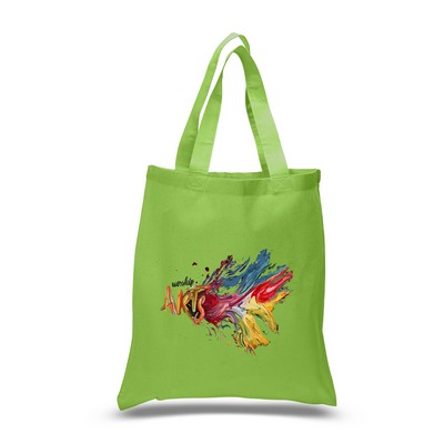 Economy 100% Cotton Tote Bag - Full Color Transfer (15"x16")