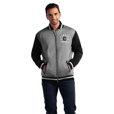 Men's Unlined Fleece Varsity Jacket