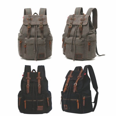 14" Canvas Shoulder Rucksack for Travel