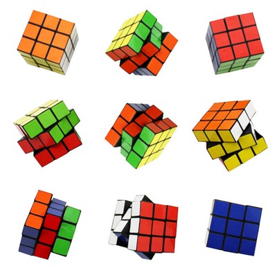 Classic 3x3 Puzzle cube, PS plastic cube-2 1/8"