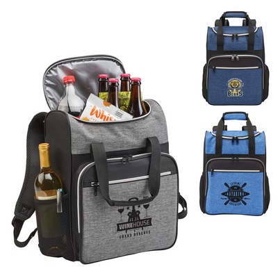 24-Can Heather Backpack Cooler