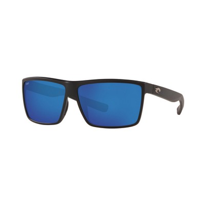 Costa® Del Mar Rinconcito Polarized Sunglasses w/Matte Black & Blue Polycarbonate Lenses