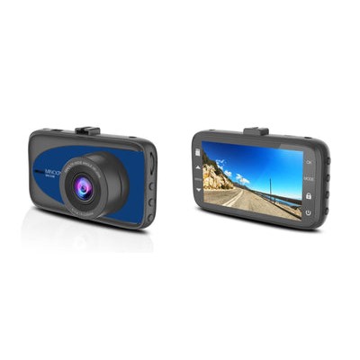 Minolta® Blue Dashcam 1080P/12mp W/3 LCD Camcorder