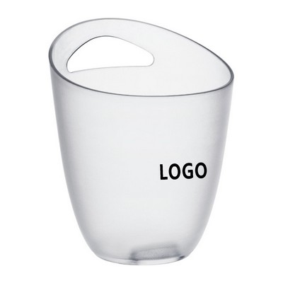 3.2L Plastic Clear Ice Bucket with Handle