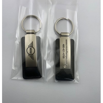 Custom Leather Line Key Fobs