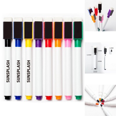 Colorful Magnetic Whiteboard Pen With Eraser