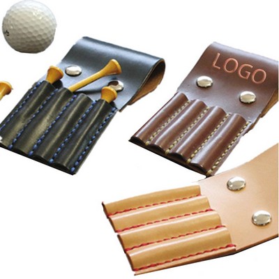 PU Leather Golf Tees Holder Golf Accessory Packet