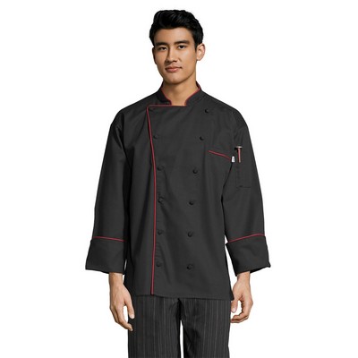 Uncommon Threads Unisex Black Murano Executive Chef Coat