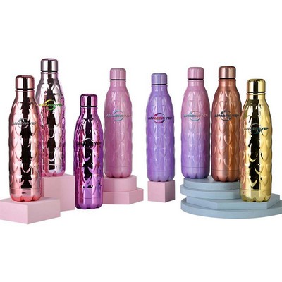 Insulated Love-Shape Galvanized Stainless Steel Bottle 17oz.