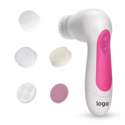 Cleansing Brush Face Exfoliator with 5 Brush Heads