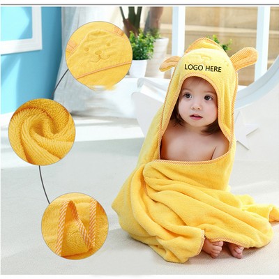 100% cotton Baby Hooded Beach Towel