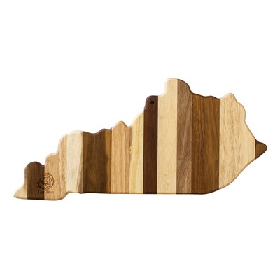 Rock & Branch® Shiplap Series Kentucky State Shaped Wood Serving & Cutting Board