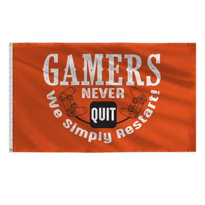 Custom Screen Sublimation Flag - 3' x 5' Nylon