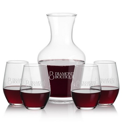 Summit Carafe & 4 Vale Stemless Wine