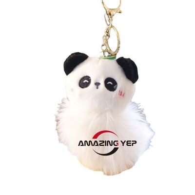 4.5" Keychain Squishmallow Plush Key Tag - Panda