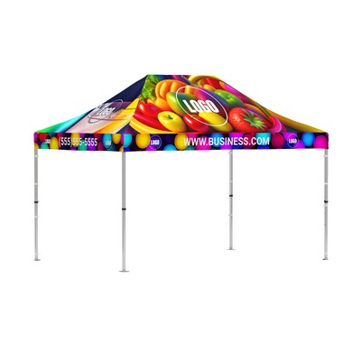 Pop-up Tent 10x15 ft - 4 Sides Printing - Frame 40mm (KIT)