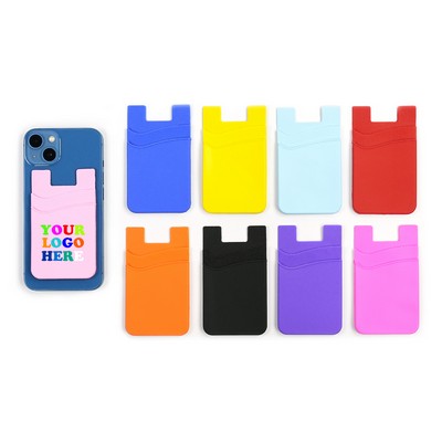 Double Pocket Silicone Phone Wallet