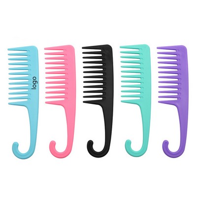 Wide Tooth Shower Detangling Combs with Hook