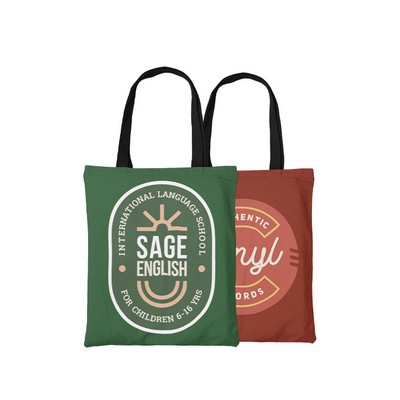 9" x 12" Full Color Polyester Tote Bag