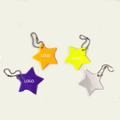 Night Riding Reflective Star Pendant Safety Reflector