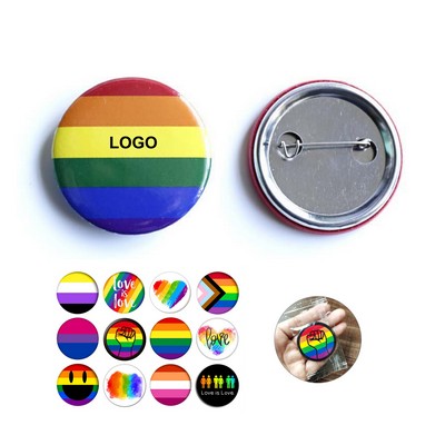 Custom Pride Round Button