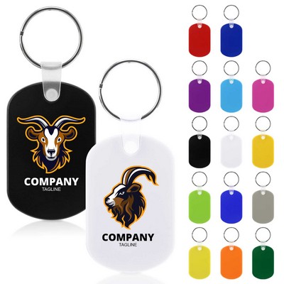 PVC Oval Key Chain