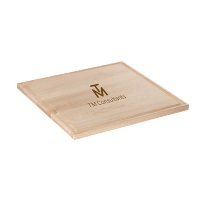 Maple Cutting Board with Juice Groove 14-1/4"x14- 1/4"x3/4"