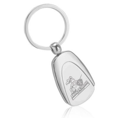 Silver Chrome Metal Keychain