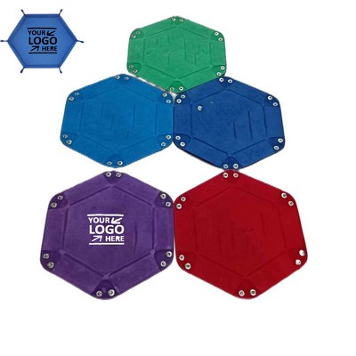 Foldable PU Leather Dice Trays