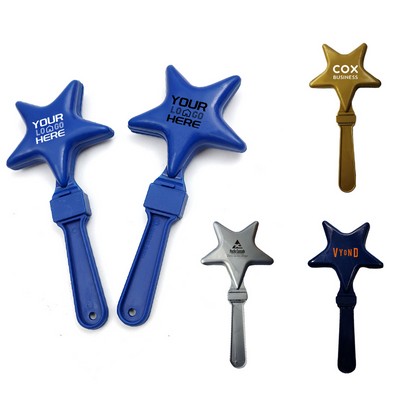 Star Shape Plastic Hand Clapper