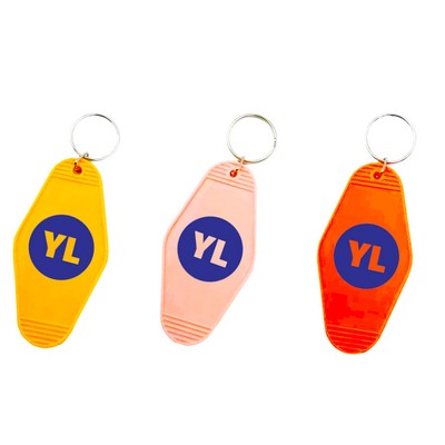 Full Color Luggage Tag Hotel Keychain