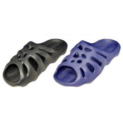 Men's Web Top Slides - Black, Navy, Size 7-13 (Case of 30)