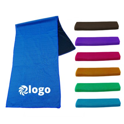 Custom 35.5"x11.9" Quick Drying Cooling Towel MOQ 100pcs