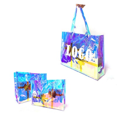 Iridescent PVC Transparent Tote Bag