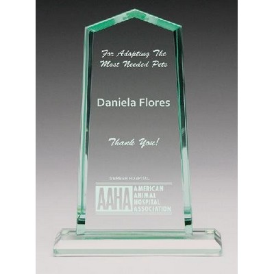 Corporate Ascent Glass Award, 8 3/8"H