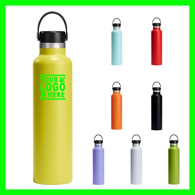 24oz Stainless Steel Standard Mouth Bottle with Flex Cap