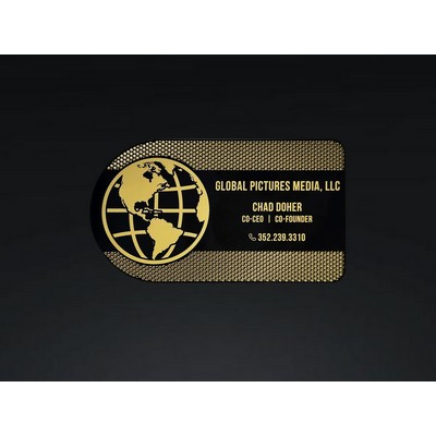 Black & Gold Globe Card