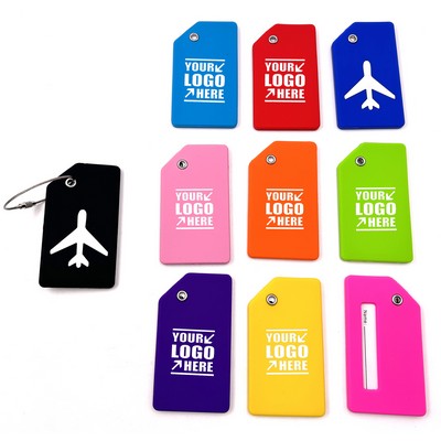 Silicone Luggage Tag with Name ID Card